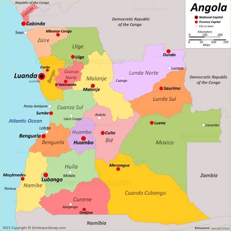 Angola Map Detailed Maps Of Republic Of Angola