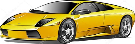 Cars tekening voor kinderen printen online. gele dure auto — Stockvector © mirumur #6731431