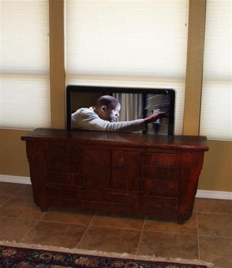 This is how you install a firgelli auto tv lift (www.firgelliauto.com) mechanism into a cabinet. Disappearing TV With Pop Up TV Lift Mounted Behind ...