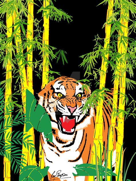 Bamboo Tiger By Raynel On Deviantart