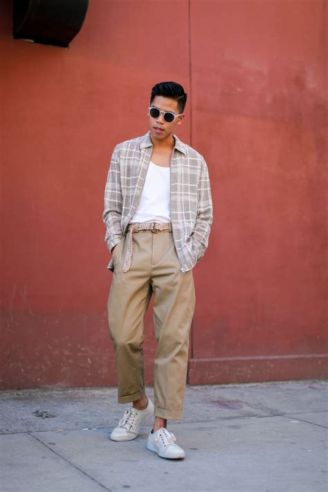 Mens High Waisted Pants Trend Street Style Mens Outfits High Waisted