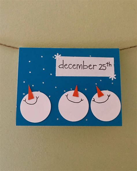 Snowman Christmas Card Etsy Christmas Cards Kids Christmas Card