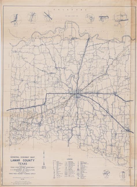 General Highway Map Lamar County Texas Side 1 Of 2 The Portal To