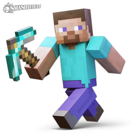 Minecraft Steve Smash Render Fanmade Smashified Hd By Curiomatic