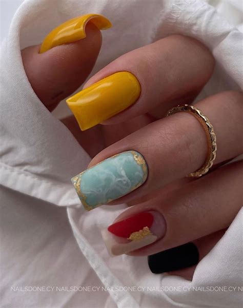 Cute Fall Nails To Help You Get Ready For Autumn Manicure Marble