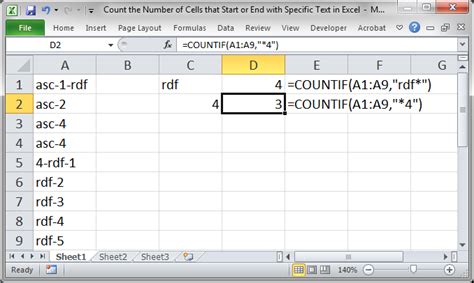 . on names and text formulas: Count the Number of Cells that Start or End with Specific ...