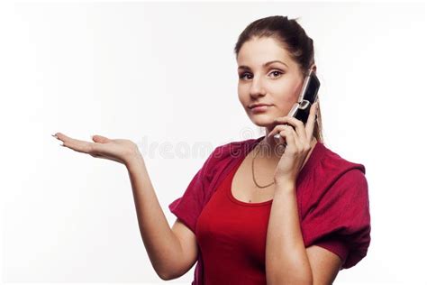 Young Woman Talking On The Phone Stock Image Image Of People Portrait 50700987