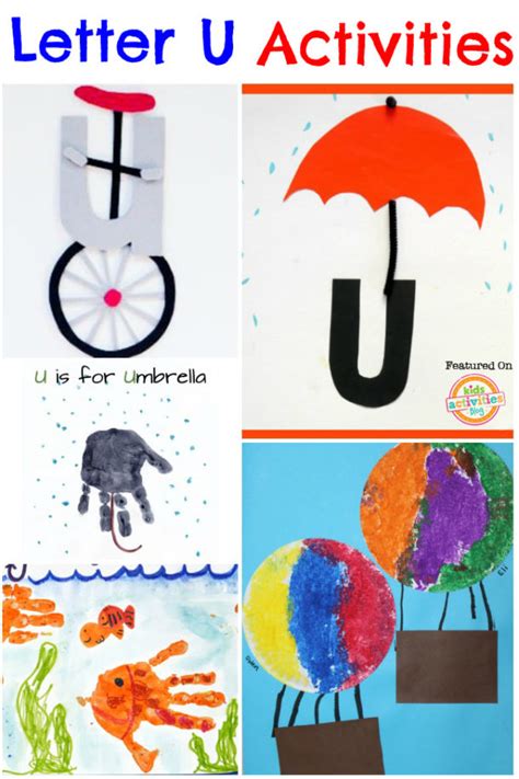 20 Letter U Crafts And Activities Preschoolers Learn The Alphabet