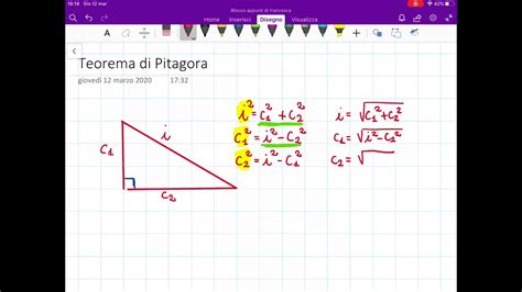 Teorema Di Pitagora Formula Inversa - Il Teorema Di Pitagora Introduzione - YouTube