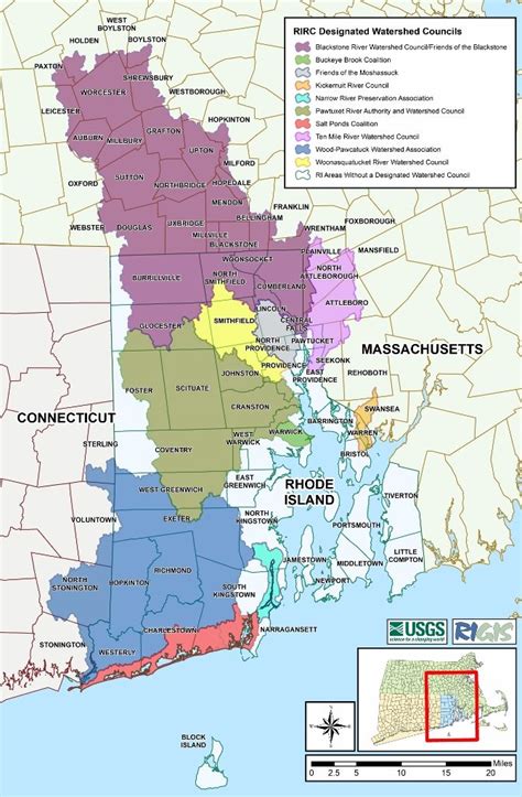 Watershed Map Rhode Island Rivers Council