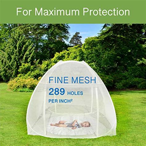 Even Naturals Luxury Pop Up Mosquito Net Tent Large For Twin To King