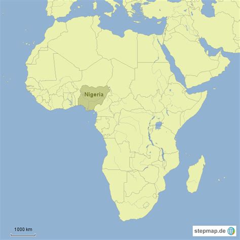 Nigeria Karte Karte