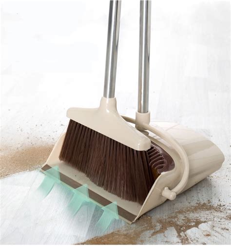 Buy Broom And Dustpan Foldable Set Long Handle Dustpan Extendable Sweep