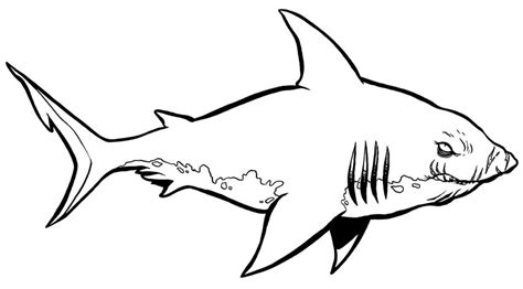 Free printable sharks to color and use for crafts and other. Monster Shark Coloring - Play Free Coloring Game Online
