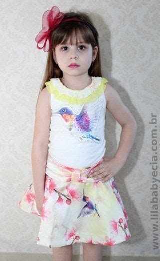 Blusa E Saia Infantil Miss Cake Doce Princesa Face 530416 Moda