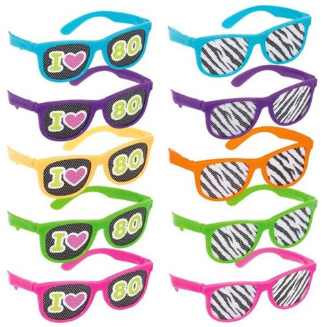 Totally 80s Sunglasses 10ct 80s Theme Party Party City Skate Party