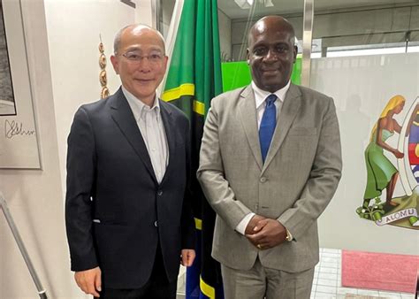 h e ambassador baraka h luvanda receives ambassador designate of japan to tanzania h e mr