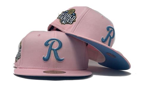 Pink Kansas City Royals 2015 World Series Custom New Era Fitted Hat