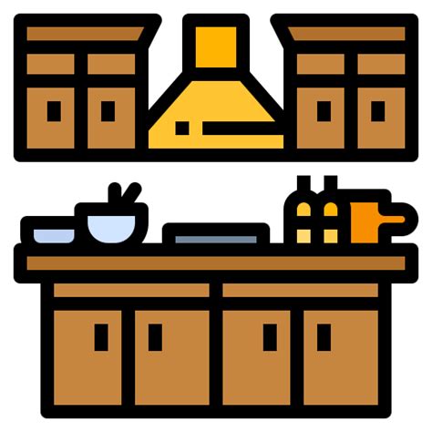 Kitchen Cabinet Icon Png And White Interior Modular Furniture Icons