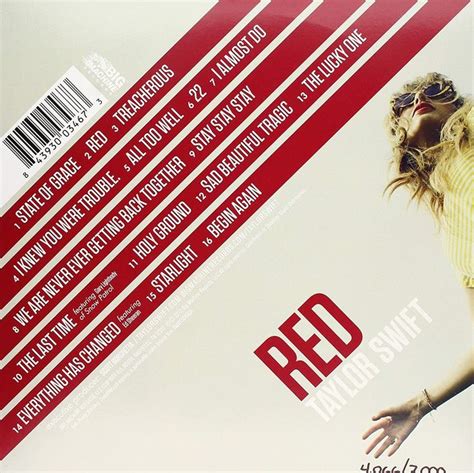 Red Tracklist Taylor Swift Posters Red Taylor Everything Has Change