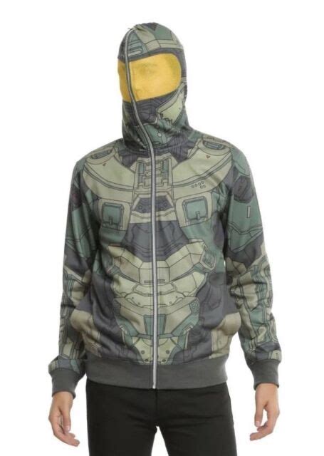 Halo Master Chief Cosplay Hoodie Costume Licensed Official 2xl Xxl Nwt