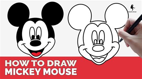 How To Draw Mickey Mouse Easy Youtube