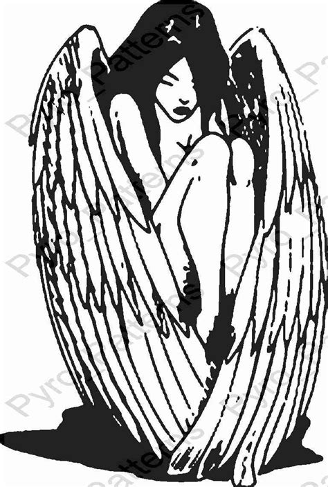 See more ideas about wood burning, wood burning patterns, woodburning projects. Angel Pyrography Wood burning Pattern Printable Stencil ...