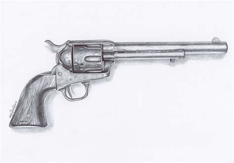 Gun Drawings In Pencil