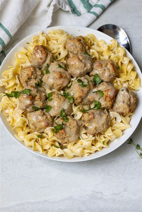 This spaghetti and meatballs recipe is sure to be a winner with your family. Swedish Meatballs made with Turkey | Turkey swedish ...