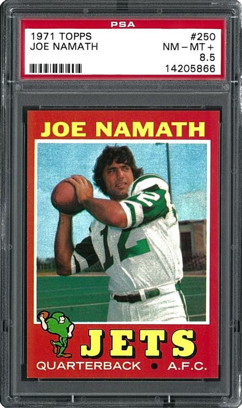 Check spelling or type a new query. 1971 Topps Joe Namath | PSA CardFacts®