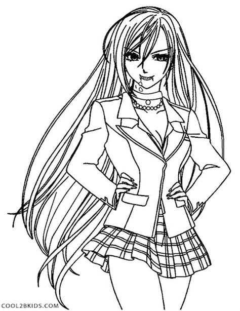 Best 15 Anime Vampire Girls Coloring Pages Photos Free Coloring Book