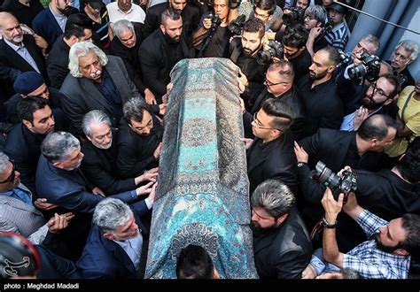 Photos Funeral Procession For Iranian Actor Ezatollah Entezami