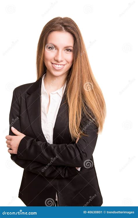 Successful Business Woman Looking Confident And Smiling Stock Image