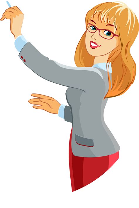 beautiful female teacher vector png and vector teacher cartoon images and photos finder