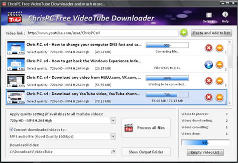 When you want to download a youtube video to mp3 format, you need to convert it into an mp3 audio format and save that audio file in your mobile or pc to listen offline. ChrisPC Free VideoTube Downloader Converter | heise Download