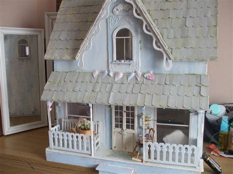 Seashell Cottage Dolls House Back Opening Dollhouse Shabby Etsy
