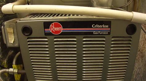 Rheem Criterion High Efficiency Furnace And Central Ac Youtube