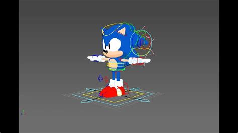 Sonic Mania Model Rig Animation Autodesk Maya Rig Animation Sonic