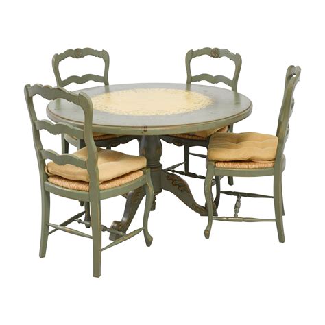 Sears has styles ranging from traditional to modern. 90% OFF - Hand Painted Country Style Kitchen Table and ...