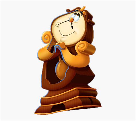 Beauty And The Beast Animated Cogsworth Free Transparent Clipart