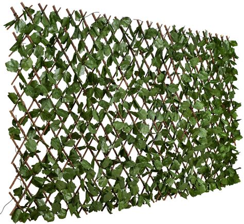 Lot Detail Expandable Privacy Faux Ivy Fence Screen Pack Of 4