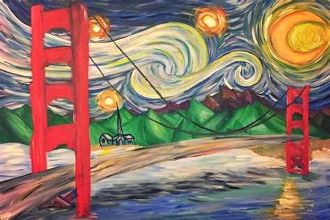 Alexiscoxgalleryesyes Starry Night Under The Bridge Done With