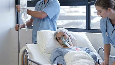Hospitals are reporting much lower mortality rates, results on par with death rates for patients with similar severe lung problems caused by other diseases. Female Patient Receiving Artificial Ventilation In ...