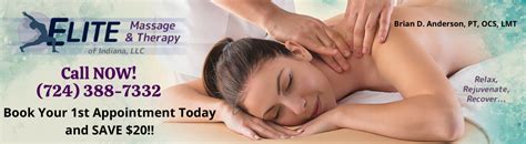Elite Massage Physical Therapy Of Indiana Pa LLC Relax Rejuvenate