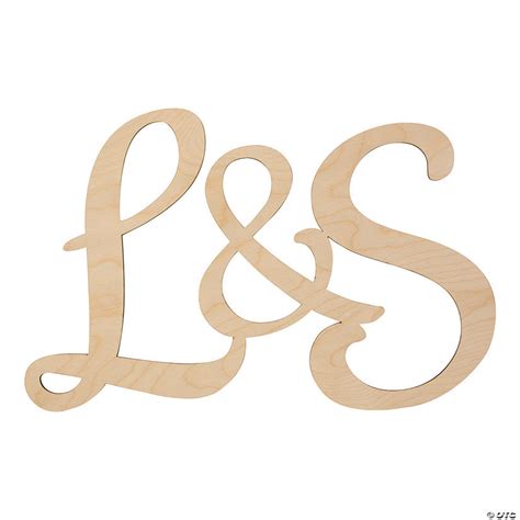 Personalized Initials Wood Cutout Sign Discontinued