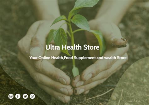 Ultra Health Store Home
