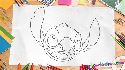 How To Draw Stitch Easy Step By Step Drawing Lessons For Kids Youtube