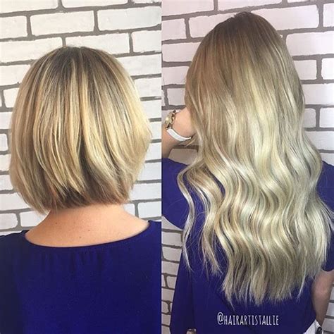 In just 30 seconds, you can have long, full hair thanks to the zala halo. Before & after Bombshell Extensions TAPE-INS! Colors 24 ...