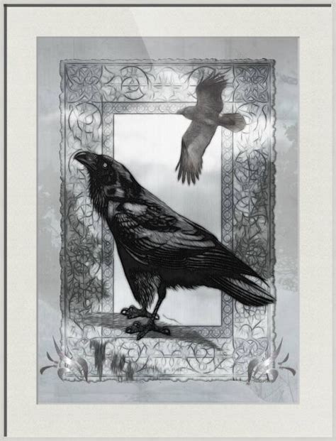 Gothic Victorian Raven Mixed Media By Renee Lozen Fantasy Art