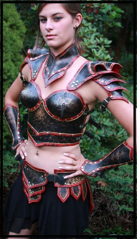 Female Armour Warrior Costume Leather Armor Female Armor